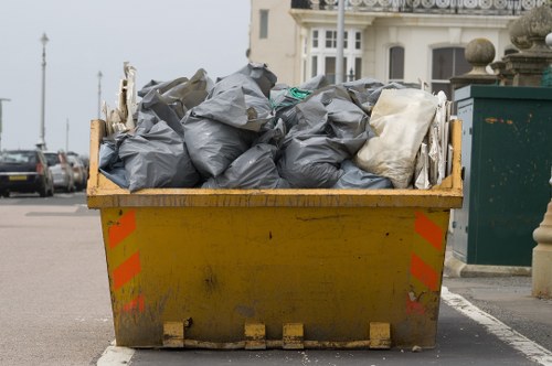 Investigator reviewing waste transfer records during complaint handling