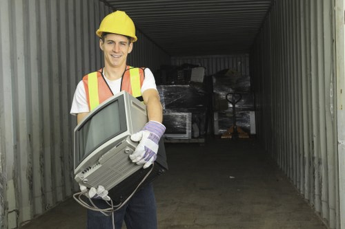 Professional garage clearance team working in Hoxton